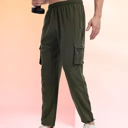 HRX by Hrithik Roshan Men Mid-Rise Cargo-Style Training Track Pants with Toggle Hem-picture-11
