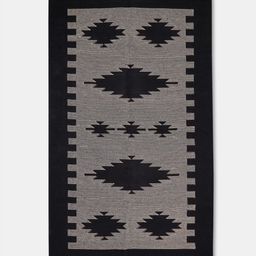 Fabindia Black & Beige Urja Woven Designed Dhurries-image-39