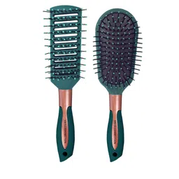 Swiss Connection Set Of 2 Vented And Velvet Styling Paddle Hair Brush-18