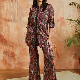 VASTRAMAY Printed Shirt With Trousers Co-Ords-image-91