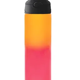 BASIL Red & Yellow Stainless Steel Colourblocked Water Bottle-17