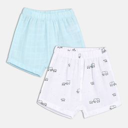 MINI KLUB Boys Pack Of 2 Animal Printed Shorts-image-106