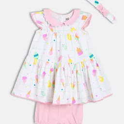 MINI KLUB Print A-Line Dress-57