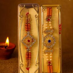 Thread RAKHI2025-01 Mauli Thread Rakhi Set-image-0