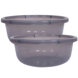 RUBOXA Black 2 piece Solid Plastic Bath Accessories Set-image-51