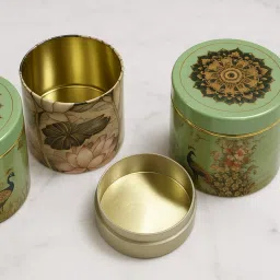 Gold Plated Cookie Jar - 300 ml-48