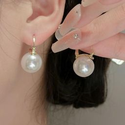 Anouk Teardrop Shaped Hoop Earrings image 5