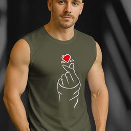 KELONBRO Love Printed Round Neck Gym Vest OG-LOVEVESTS-image-46