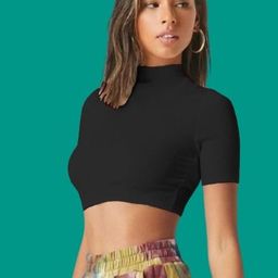 Dream Beauty Fashion Women High Neck Fitted Crop Top-picture-20