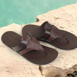 Metro Men Ethnic Leather Comfort Sandals-image-39