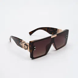 PELLE LUXUR Unisex Square Sunglasses with UV Protected Lens PL25GS306-image-82