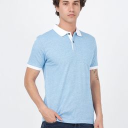 ECOLINE Clothing Men Antimicrobial Solid Polo Collar Organic Cotton T-shirt-image-87