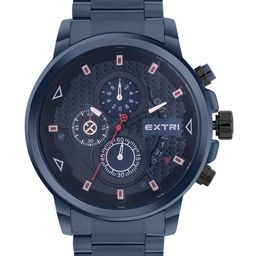 EXTRI Men Dial & Stainless Steel Bracelet Style Straps Analogue Watch X6079-G-31