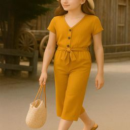 Naida Girls V-Neck Jumpsuit-image-68