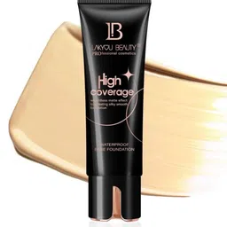 LAKYOU BEAUTY High Coverage Tube Foundation- 80ml- Soft Ivory image 2
