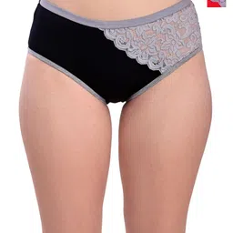 Valles365 by S.C. Pack Of 2 Crossnet Hipster Briefs CRNETCMREDBLK-S-22