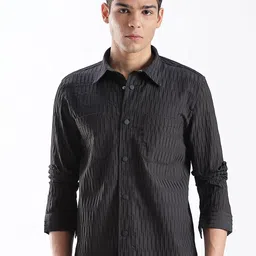 THE BEETEL HOUSE Men EBCO Regular Slim Fit Casual Shackets Shirt-image-88