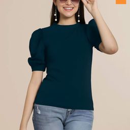 Mast & Harbour Puff Sleeve Top-image-59