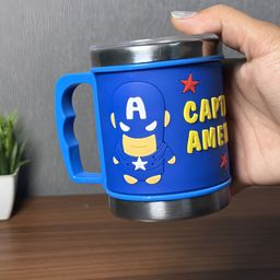 deedecorwave Kids Blue Cute Cartoon Design Printed Stainless Steel Matte Mug 250 ml-20