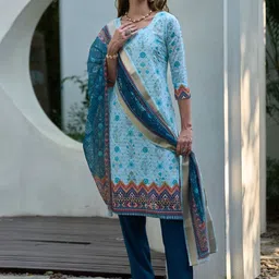 MISS CLOTHING Women Embroidered Regular Sequinned Pure Cotton Kurti-image-77