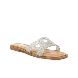 London Rag Women Embellished Open Toe Flats-image-99
