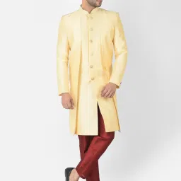 DEYANN Solid Sherwani-image-83