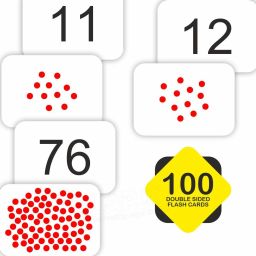 clapjoy Fun with Dots & Numbers Flashcards for kids for 6+ Months | 100 Flash Cards image 3