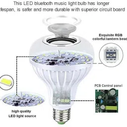 clive Smart color changing bluetooth speaker Dual Disco Ball image 3
