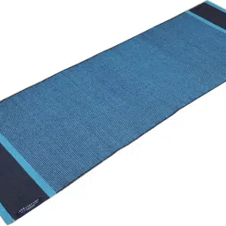 100 % COTTON YOGA MAT FOR INDOOR AND OUTDOOR EXERCISES Blue 5 mm Yoga Mat-image-47