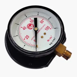 150MM Dial Pressure Gauge 0-100 PSI, MS Body, Bottom Connection 3/8" Brass Ring Gauge-image-47