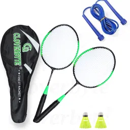 Exotic Kids Racket Combo Set with 2 Shuttle ,Cover And Skipping Rope For Kids Badminton Kit-7