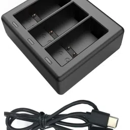 TMG Fast Battery Charger Hub for GoPro Hero 11/ 10/ 9, Supports 3 Batteries ChargingCamera Battery Charger-picture-0