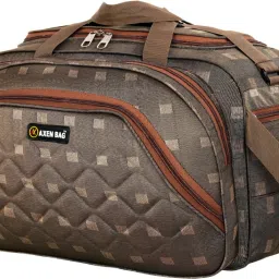60 L Strolley Duffel Bag - ABROWNCHIK_15-10 - Brown - Large Capacity-image-88