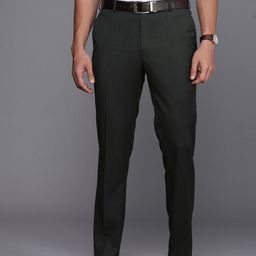 Raymond Men Textured Slim Fit Formal Trousers-image-31