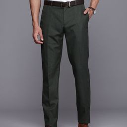 Raymond Men Textured Slim Fit Formal Trousers-image-99