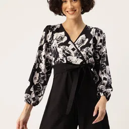 Sleek Italia Floral Printed Playsuit-image-36