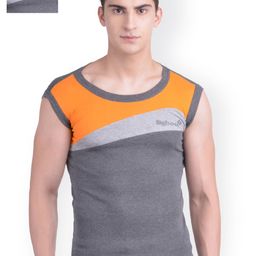 Dollar Bigboss Pack of 2 Combed Cotton Racerback Styled Gym Vest MDBB-13-image-58