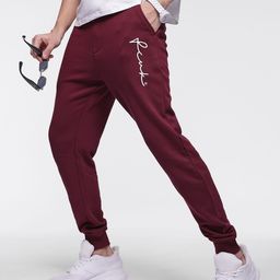 FCUK Men Print Detail Joggers-image-80