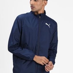 Puma Men Navy Blue Solid Active Sporty Sustainable Jacket-image-7