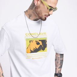 glitchez Street Touch Graphic Printed Relaxed Fit T-shirt-image-27