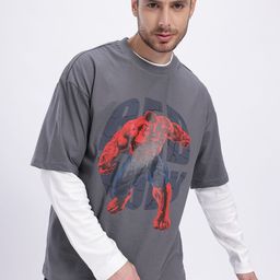 glitchez Power Play Hulk Print Oversized T-shirt-image-31