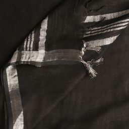 Dupatta Bazaar Black Linen Dupatta with Zari image 3