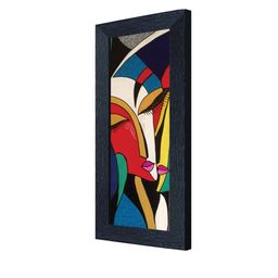 nest ART Multicoloured Set of 3 Abstract Synthetic Wood Wall Art image 3