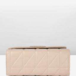 Mast & Harbour Textured Structured Shoulder Bag with Quilted image 4