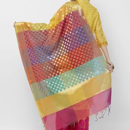 Dupatta Bazaar Multicoloured Woven Design Dupatta image 4