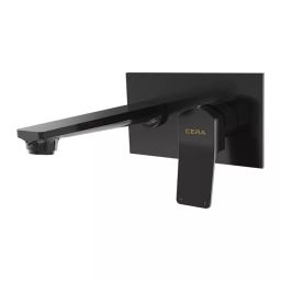 CERA Sylvina Basin Mixer Single Lever Wall Mount PVD Finish Black Matte, F1021474BM-image-74