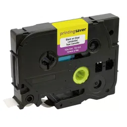 ENDURA TZE131 COMP Black on Clear Label for P-Touch Label Printer (4 inches x 3 inches x 25.4 mm (1 Inch)es)-48