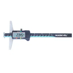 Markvel 0-150 mm Stainless Steel Double Hook Digimatic Depth Gauge Bore & Step Measurement, 126-150DH-18