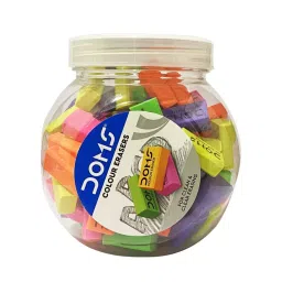 Doms Multi Color Non-Toxic Rubber Colored Eraser, 7533 (Pack of 100 Pcs)-28