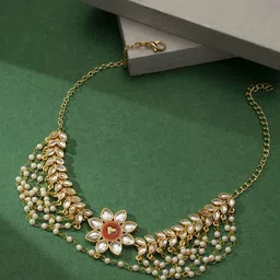 TEEJH Gold-Plated Handcrafted Necklace-image-94